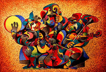 Street Quartet II 2012 Limited Edition Print - Anatole Krasnyansky Street Quartet II 2012 Limited Edition Print - Anatole Krasnyansky
