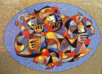 Flutist 1998 Limited Edition Print - Anatole Krasnyansky Flutist 1998 Limited Edition Print - Anatole Krasnyansky