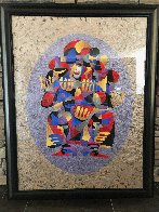 Trumpet Solo I 2000 55x43 Super Huge Original Painting by Anatole Krasnyansky - 1 Trumpet Solo I 2000 55x43 Super Huge Original Painting by Anatole Krasnyansky - 1
