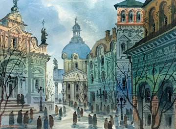 Street of Old Rome - Italy Limited Edition Print - Anatole Krasnyansky