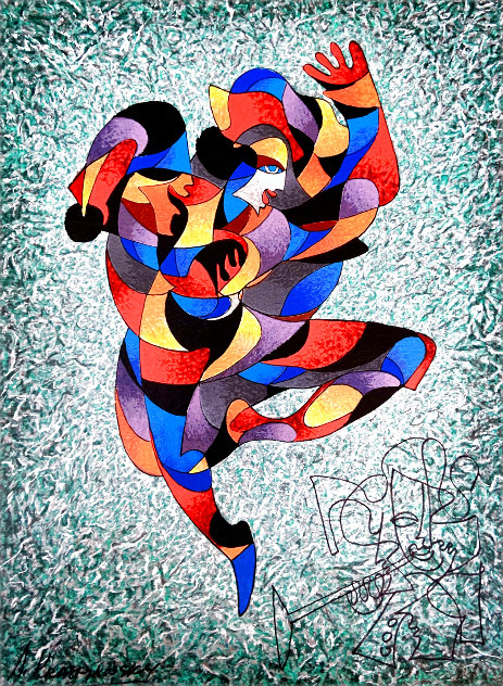 Dancing a Jig w/ Remarque Limited Edition Print by Anatole Krasnyansky