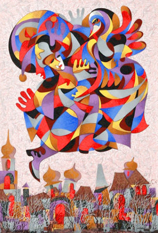 Fly Over the City II Limited Edition Print - Anatole Krasnyansky