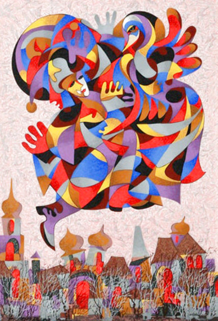 Fly Over the City II Limited Edition Print by Anatole Krasnyansky