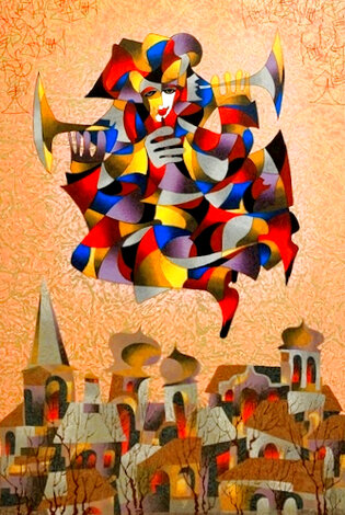 Celebration II 2004 Embellished Serigraph on Canvas Limited Edition Print - Anatole Krasnyansky