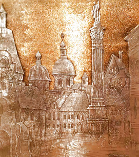 Stare Miastro, Old Warsaw, Pewter and Bronze Wall Sculpture 2001 9x8 Sculpture - Anatole Krasnyansky Stare Miastro, Old Warsaw, Pewter and Bronze Wall Sculpture 2001 9x8 Sculpture - Anatole Krasnyansky