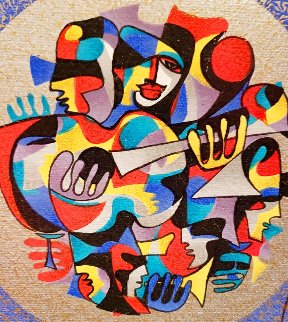 Guitar 1 - Unique - 19x19 Limited Edition Print - Anatole Krasnyansky Guitar 1 - Unique - 19x19 Limited Edition Print - Anatole Krasnyansky