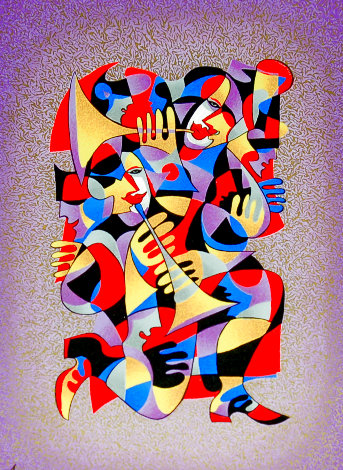 Trumpet Duet 2000 Limited Edition Print - Anatole Krasnyansky