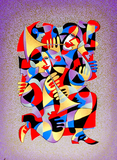 Trumpet Duet 2000 Limited Edition Print by Anatole Krasnyansky