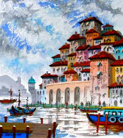 Villefranche Sur Mer 2002 Embellished Limited Edition Print by Anatole Krasnyansky - 0 Villefranche Sur Mer 2002 Embellished Limited Edition Print by Anatole Krasnyansky - 0