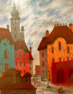 Red Sunset - Gdansk 2005 Limited Edition Print - Anatole Krasnyansky Red Sunset - Gdansk 2005 Limited Edition Print - Anatole Krasnyansky
