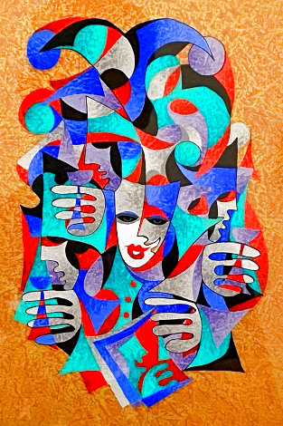 Untitled - Cubist Musicians 2011 Limited Edition Print - Anatole Krasnyansky