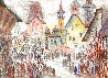 Untitled Cityscape Watercolor Watercolor by Anatole Krasnyansky - 0