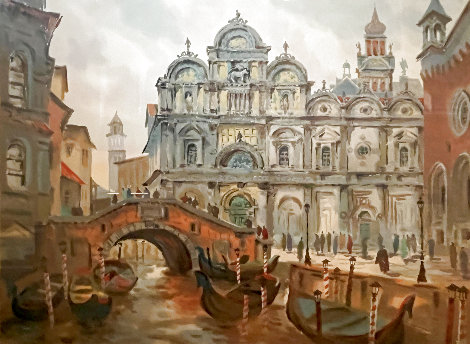 Venice Canal 1999 - Italy Limited Edition Print - Anatole Krasnyansky