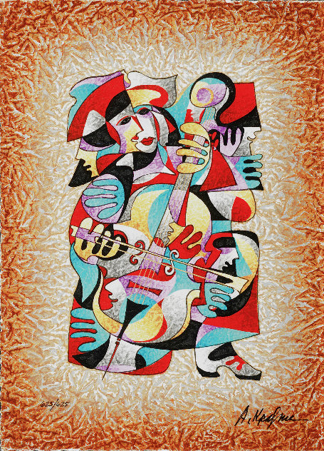 Cello Solo 2013 Limited Edition Print by Anatole Krasnyansky