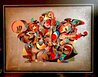 Street Quartet Painting 2000 60x62 - Huge Original Painting by Anatole Krasnyansky - 2