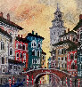 Venice Yellow Sunset 2003 - Huge - Italy Limited Edition Print by Anatole Krasnyansky - 0