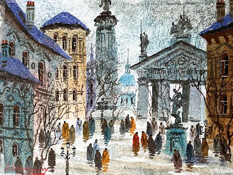 Rome Watercolor 18x23 - Italy Watercolor - Anatole Krasnyansky