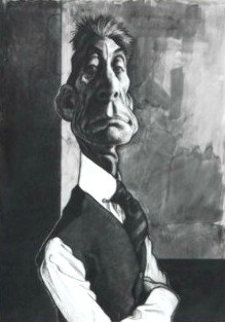 Charlie Watts 35x28 Original Painting - Sebastian Kruger Charlie Watts 35x28 Original Painting - Sebastian Kruger