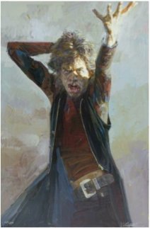 Big Mick Jagger Embellished Limited Edition Print - Sebastian Kruger Big Mick Jagger Embellished Limited Edition Print - Sebastian Kruger