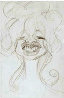 Joe Wood (Ronnie Wood's Wife) 26x19 Drawing Works on Paper (not prints) by Sebastian Kruger - 0