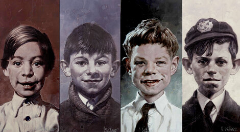 10 by 10 Suite of 4 2007 Embellished Giclees on Canvas - Rolling Stones Limited Edition Print - Sebastian Kruger