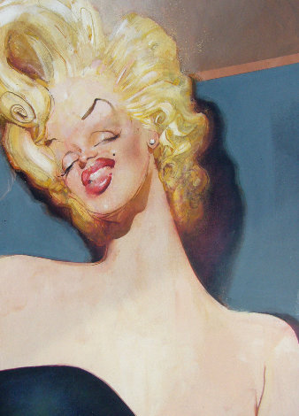 Marilyn 1977 42x31 Original Painting - Sebastian Kruger