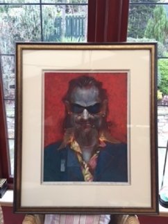 Bono 2007 38x32 Original Painting - Sebastian Kruger Bono 2007 38x32 Original Painting - Sebastian Kruger
