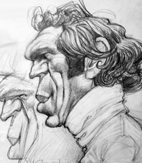 Steve McQueen 2007 29x24 Drawing - Sebastian Kruger Steve McQueen 2007 29x24 Drawing - Sebastian Kruger