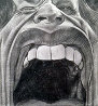 Jagger's Lips Drawing 2007 24x21 Drawing by Sebastian Kruger - 0
