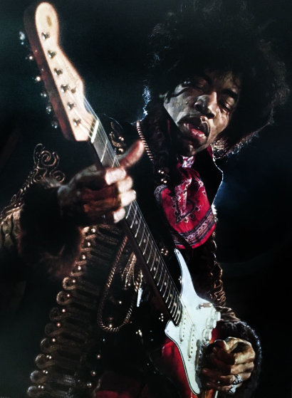 Hendrix 2007 Embellished Limited Edition Print by Sebastian Kruger Hendrix 2007 Embellished Limited Edition Print by Sebastian Kruger