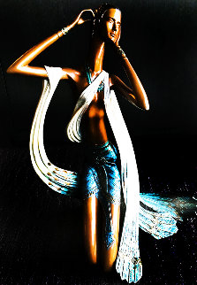 Princess of Peacocks Bronze Sculpture 1989 18 in Sculpture - Shao Kuang Ting Princess of Peacocks Bronze Sculpture 1989 18 in Sculpture - Shao Kuang Ting
