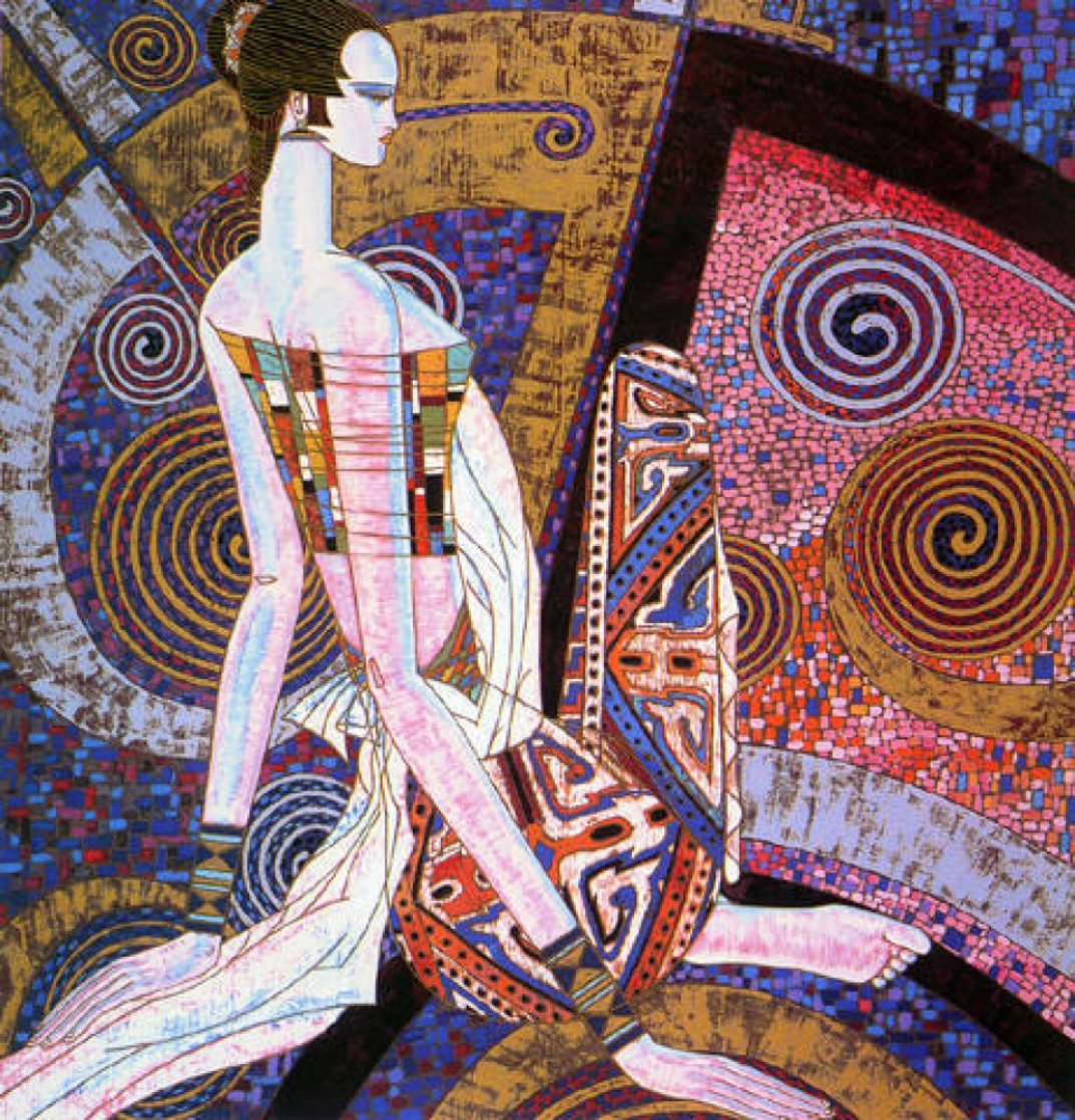 Golden Empress 1990 Limited Edition Print by Shao Kuang Ting Golden Empress 1990 Limited Edition Print by Shao Kuang Ting