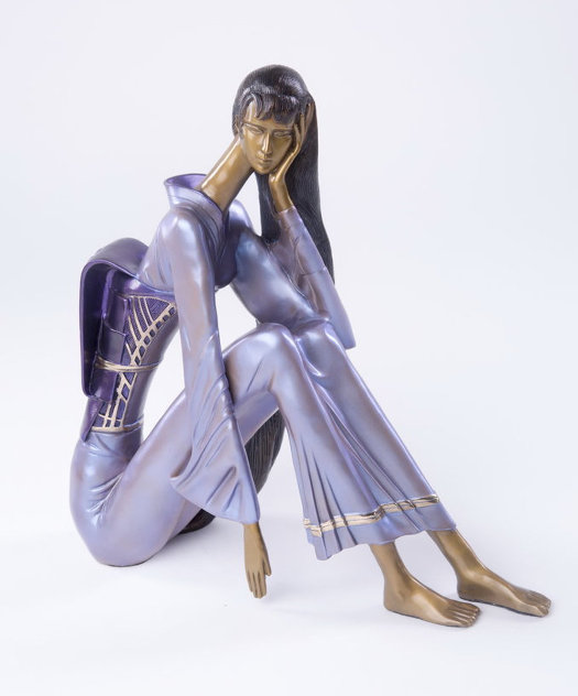 Beautiful Dreamer Bronze 16 in Sculpture by Shao Kuang Ting
