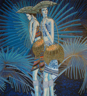 Peaceful World 1990 39x37 Super Huge Limited Edition Print - Shao Kuang Ting Peaceful World 1990 39x37 Super Huge Limited Edition Print - Shao Kuang Ting
