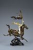 Super Horse Bronze Sculpture 2014 22 c gold Sculpture by Shao Kuang Ting - 1