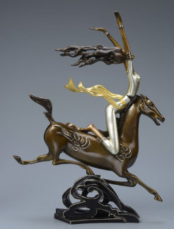 Super Horse Bronze Sculpture 2014 22 c gold Sculpture - Shao Kuang Ting