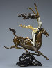 Super Horse Bronze Sculpture 2014 22 c gold Sculpture by Shao Kuang Ting - 0