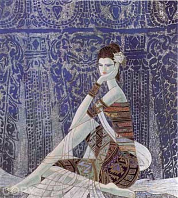 サイン入り ティンシャオクァンTING SHAO KUANG Lot - TING SHAO KUANG (B. 1939) SIGNED SERIGRAPH