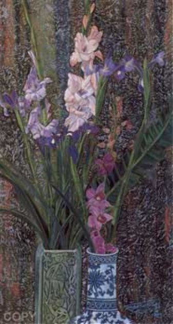 Orchids and Irises Limited Edition Print by Shao Kuang Ting
