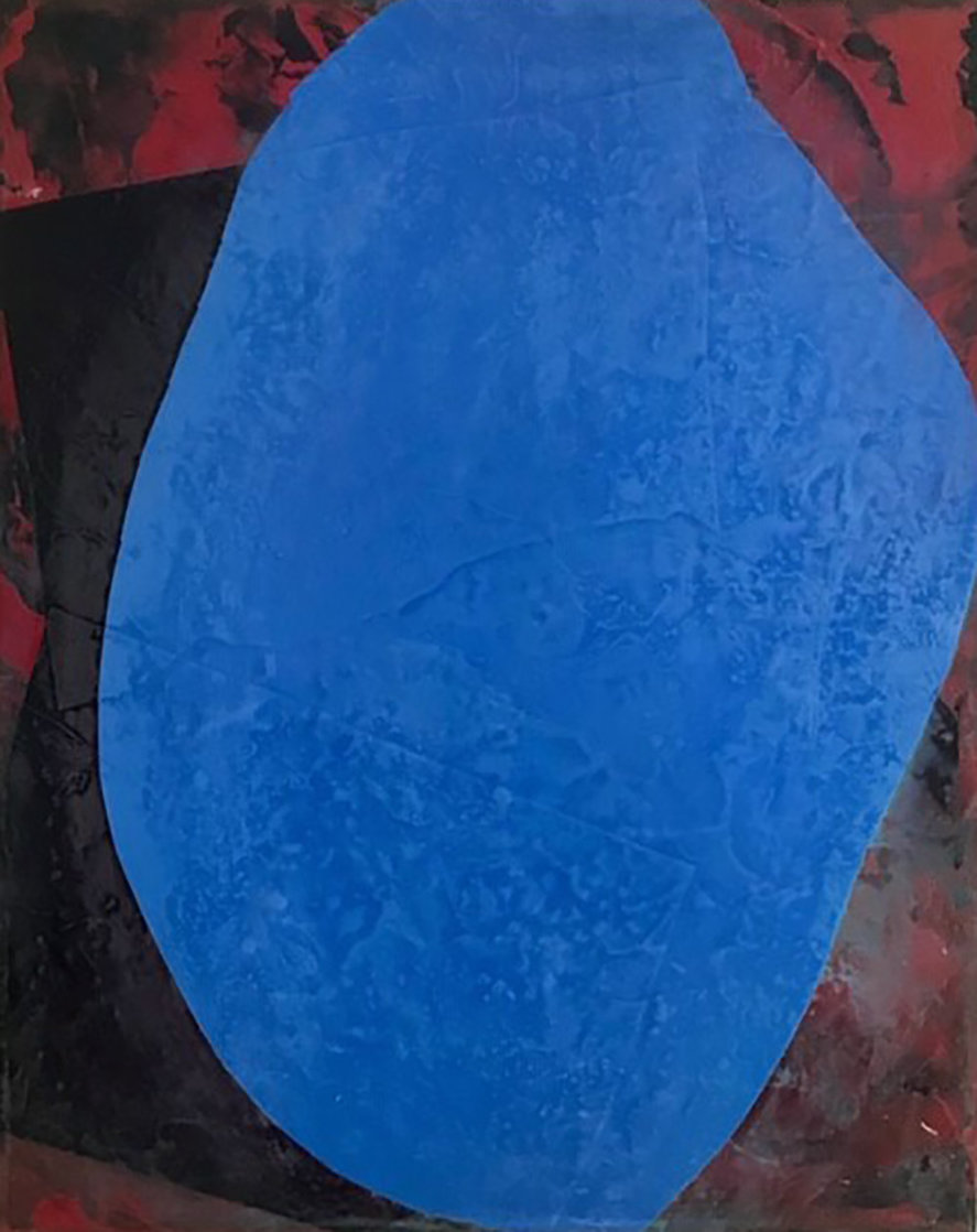 Blue Space 2020 24x18 Original Painting by Jerzy Kubina
