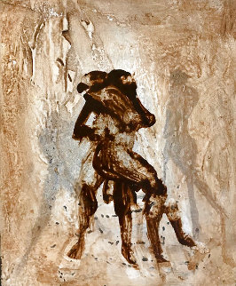 Embracing Original 2015 10x8 Original Painting - Jerzy Kubina Embracing Original 2015 10x8 Original Painting - Jerzy Kubina