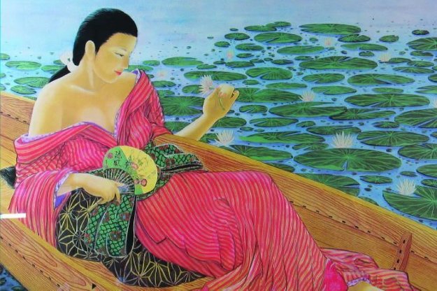 Water Lilies by Muramasa Kudo - For Sale on Art Brokerage