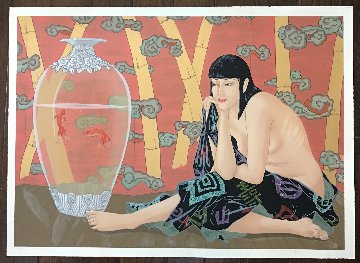 Goldfish 30x42 Huge Limited Edition Print - Muramasa Kudo Goldfish 30x42 Huge Limited Edition Print - Muramasa Kudo