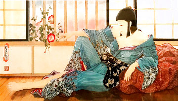 Untitled Portrait of a Geisha Limited Edition Print - Muramasa Kudo Untitled Portrait of a Geisha Limited Edition Print - Muramasa Kudo