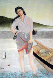 Untitled Watercolor 1987 53x39 Watercolor - Muramasa Kudo
