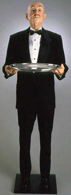 Curley the Butler Silicone Sculpture 1997 74 in Sculpture by Tom Kuebler