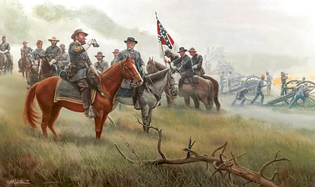 Lees Old Warhorse 1993 by Mort Kunstler