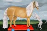 Palomino Pony 72x86 - Huge Mural Size Original Painting by Cheryl Laemmle - 2