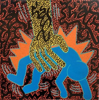 Untitled Haring Poster 2019 16x16 Works on Paper (not prints) - LAII / Little Angel Untitled Haring Poster 2019 16x16 Works on Paper (not prints) - LAII / Little Angel