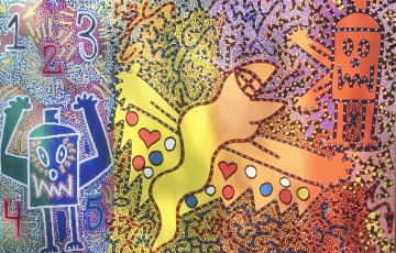 Kount Me In 2019 36x60 Super Huge Original Painting - LAII / Little Angel Kount Me In 2019 36x60 Super Huge Original Painting - LAII / Little Angel